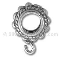 Silver Beaded Rope Finding Ring