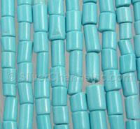 Man Made Cylinder Turquoise Beads