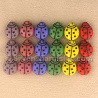 Czech Lady Bug Beads