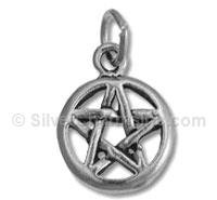 Sterling Silver Pentacle Charm