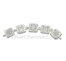 8mm Crystal Letter Bead