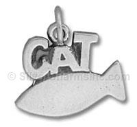 Cat with Fish Charm