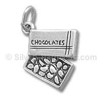 Sterling Silver Box of Chocolates Charm