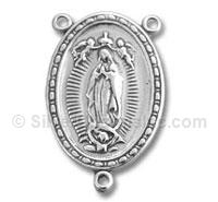 Sterling Silver Rosary Part Miraculous Medal Charm