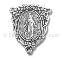 Sterling Silver Virgin Mary Rosary Charm