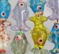 Multi Color Fish Glass Beads