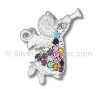 Sterling Silver Angel Charm with Horn