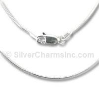 1mm Silver Snake Chain