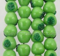 Green Apple Glass Beads