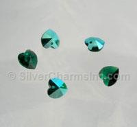 Emerald Aurore Boreale Heart Austrian Crystals