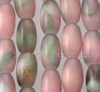 Oval Colorful Glass Beads