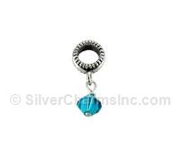 Spacer Bead with 6mm Crystal