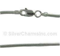 8" Sterling Silver Snake Bracelet
