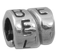 "Believe" Silver Spacer Bead