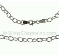 16" Shiny Oval Link Necklace