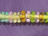 Colorful Rondell Glass Beads