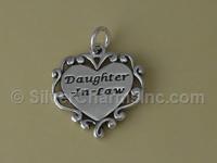 Daughter in Law Heart Charm