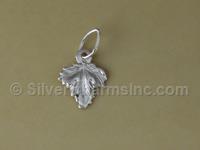 Silver Leaf Charm