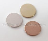 Gold Filled 1/2inch Round Tag