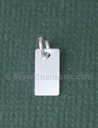 Sterling Silver Tiny Tag Charm