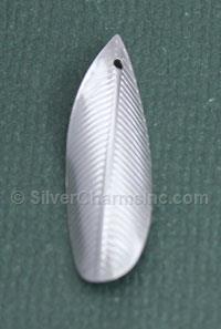 Sterling Silver Thin Leaf Charm