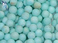 9mm Blue Opal Round Beads