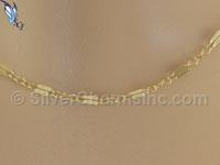 Gold Filled Double Bar Links Necklace