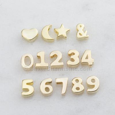 Number and Symbol Slide Pendant