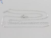 1.2mm Flat Cable Chain w/ Spring Ring