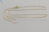 1.2mm Gold Filled Flat Cable Chain w/ Spring Ring