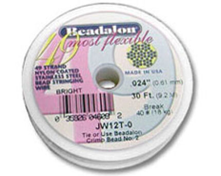 Spool of Beadalon flexible beading wire