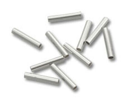 Silver crimp tubes for jewelry