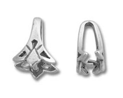 Silver bead tip jewelry findings