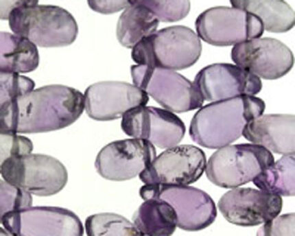 Purple amethyst gemstone bead strands