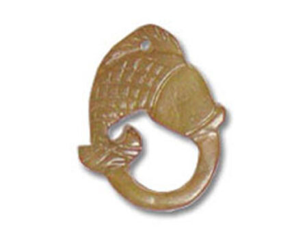 Brass fish-shaped bottle opener