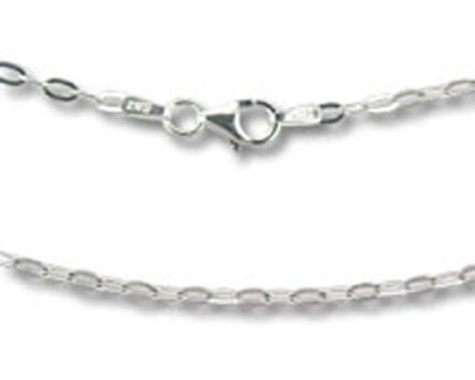 Silver chain necklace with lobster clasp