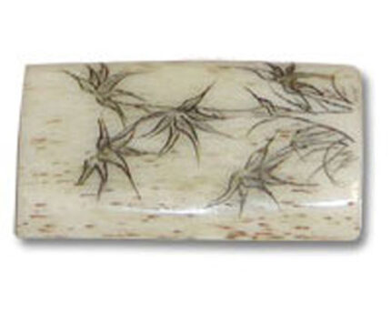 decorative rectangular ceramic soap dish with floral design