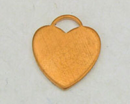 Gold heart-shaped pendant