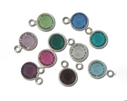 Assorted colorful round charm pendants