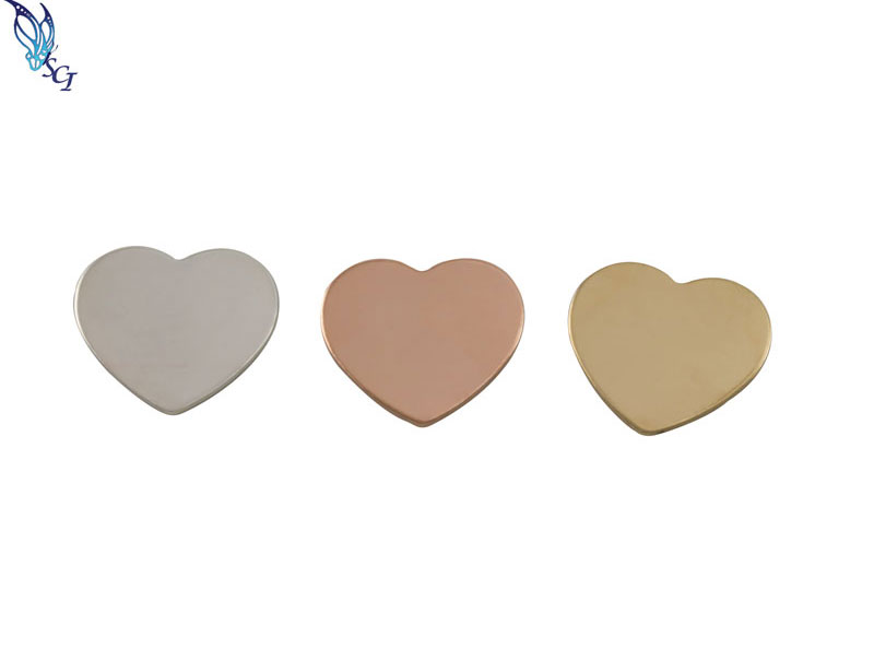 Gold Filled Heart Stamping Blank