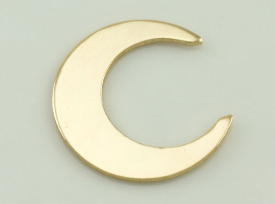 Gold crescent moon charm