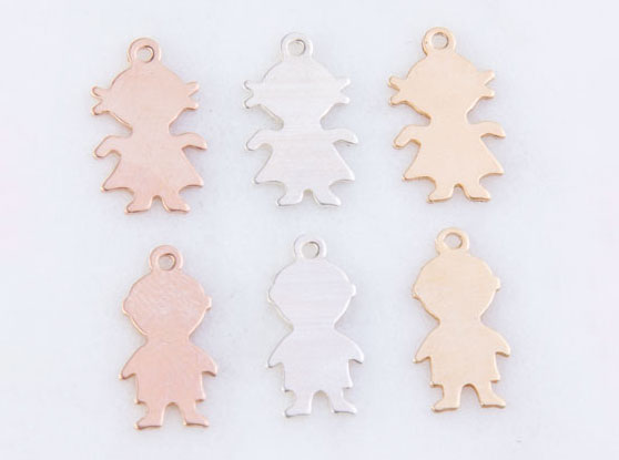 Gold Filled Girl Charm