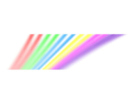 Diagonal pastel rainbow streaks on white background