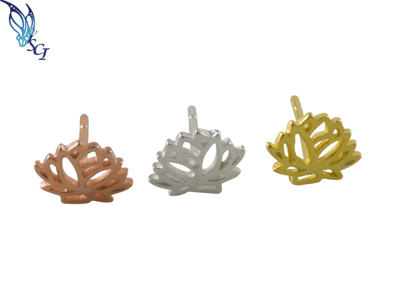Lotus Flower Stud Earrings Lotus Flower Stud Earrings