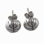 8mm Basketball Earrings