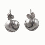 8mm Baseball Earrings