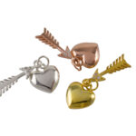 Heart with CZ Arrow Charm