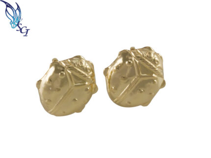 Gold Filled Lady Bug Earrings