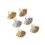 Large Fan Jacket Earrings