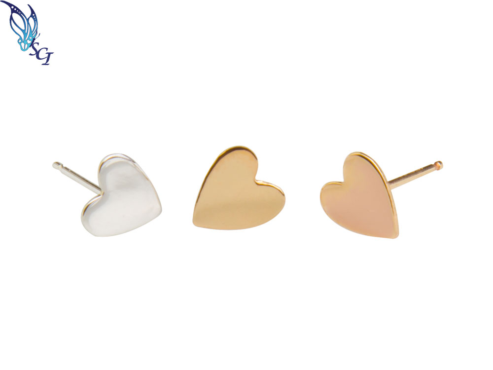 Gold Filled Heart Stud Earrings Gold Filled Heart Stud Earrings